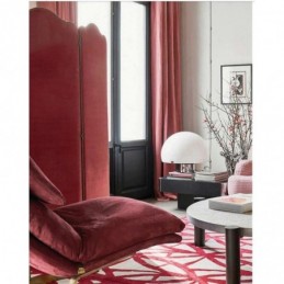 Rideau Occultant Minimaliste En Flanelle Rouge, Sur Mesure, Tissu De Couleur Unie, Pour Salon Et Chambre À Coucher