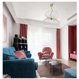 Rideau Occultant Minimaliste En Flanelle Rouge, Sur Mesure, Tissu De Couleur Unie, Pour Salon Et Chambre À Coucher