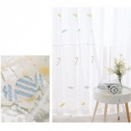 Rideau Décoratif Transparent Sur Mesure, Rideaux En Tulle Brodé Candy Pour Chambre À Coucher