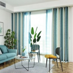 Rideau Semi-Occultant Sur Mesure À Rayures Colorées, Imprimé, Pour Chambre À Coucher, Salon
