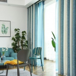 Rideau Semi-Occultant Sur Mesure À Rayures Colorées, Imprimé, Pour Chambre À Coucher, Salon