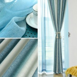 Rideau Semi-Occultant Sur Mesure À Rayures Colorées, Imprimé, Pour Chambre À Coucher, Salon