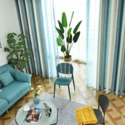 Rideau Semi-Occultant Sur Mesure À Rayures Colorées, Imprimé, Pour Chambre À Coucher, Salon