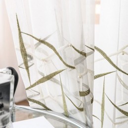 Rideau Transparent Brodé Européen Sur Mesure En Tulle, Rideaux En Voile De Luxe Pour Salon