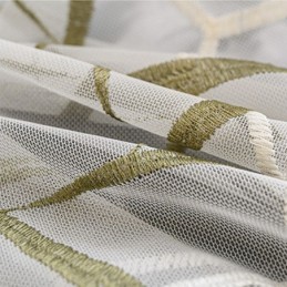Rideau Transparent Brodé Européen Sur Mesure En Tulle, Rideaux En Voile De Luxe Pour Salon