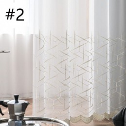 Rideau Transparent Brodé Européen Sur Mesure En Tulle, Rideaux En Voile De Luxe Pour Salon
