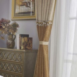 Rideau En Chenille Moderne Sur Mesure, Tissu Jacquard À Épissure Simple Pour Salon Et Chambre À Coucher