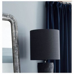 Rideau Occultant En Flanelle Bleu Foncé, Panneau De Rideau Sur Mesure, Tissu Minimaliste De Couleur Unie, Pour Salon Et Chambre À Coucher