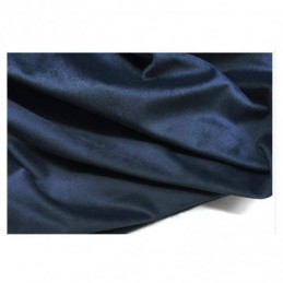 Rideau Occultant En Flanelle Bleu Foncé, Panneau De Rideau Sur Mesure, Tissu Minimaliste De Couleur Unie, Pour Salon Et Chambre À Coucher