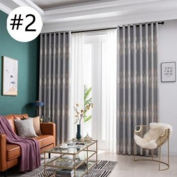 Rideau Occultant Moderne Sur Mesure En Jacquard Pour Salon Et Chambre À Coucher