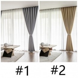 Rideau Occultant De Couleur Unie, Sur Mesure, Moderne, Pour Chambre À Coucher, Salon