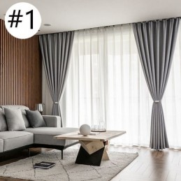 Rideau Occultant De Couleur Unie, Sur Mesure, Moderne, Pour Chambre À Coucher, Salon