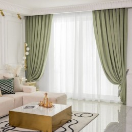 Rideau En Velours Simple, Sur Mesure, Couleur Unie, Pour Salon Et Chambre À Coucher