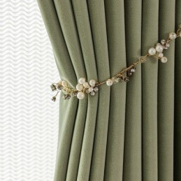 Rideau En Velours Simple, Sur Mesure, Couleur Unie, Pour Salon Et Chambre À Coucher