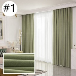 Rideau En Velours Simple, Sur Mesure, Couleur Unie, Pour Salon Et Chambre À Coucher