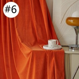 Rideau En Velours Simple, Sur Mesure, Couleur Unie, Pour Salon Et Chambre À Coucher