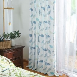 Rideau Semi-Occultant Sur Mesure Imprimé Poisson Pour Chambre D'Enfant