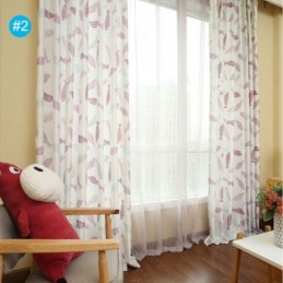 Rideau Semi-Occultant Sur Mesure Imprimé Poisson Pour Chambre D'Enfant