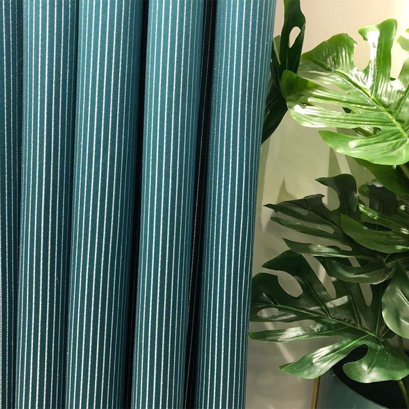 Rideaux Occultants Jacquard À Bandes Verticales Pour Salon