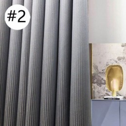Rideaux Occultants Jacquard À Bandes Verticales Pour Salon