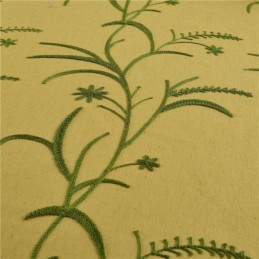 Rideau Occultant En Coton Et Lin Sur Mesure, Rideau Jaune Occultant Pour Salon Et Chambre À Coucher