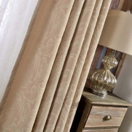 Rideau Semi-Occultant Vintage Sur Mesure, Broderie De Luxe Pour Salon