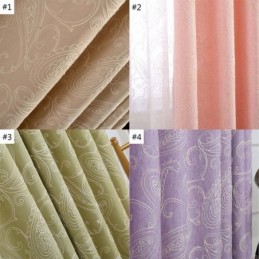 Rideau Semi-Occultant Vintage Sur Mesure, Broderie De Luxe Pour Salon