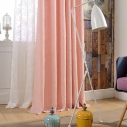 Rideau Semi-Occultant Vintage Sur Mesure, Broderie De Luxe Pour Salon