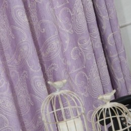 Rideau Semi-Occultant Vintage Sur Mesure, Broderie De Luxe Pour Salon