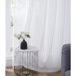 Rideau Transparent À Motif De Petites Feuilles, Panneau De Rideau Sur Mesure, Style Européen, Voile En Dentelle, Baie Vitrée, Chambre À Coucher