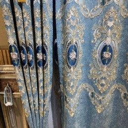 Rideau De Luxe Sur Mesure, Style Européen Brodé