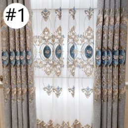 Rideau De Luxe Sur Mesure, Style Européen Brodé