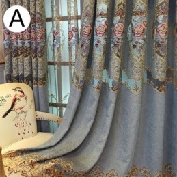 Rideau De Luxe Sur Mesure, Style Européen Brodé