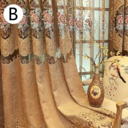 Rideau De Luxe Sur Mesure, Style Européen Brodé
