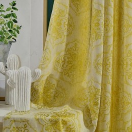 Rideau Occultant Simple Et Puissant, Sur Mesure, Motif Floral Et Étamine, En Jacquard, Pour Chambre À Coucher