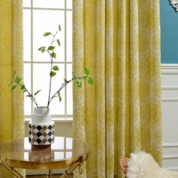 Rideau Occultant Simple Et Puissant, Sur Mesure, Motif Floral Et Étamine, En Jacquard, Pour Chambre À Coucher