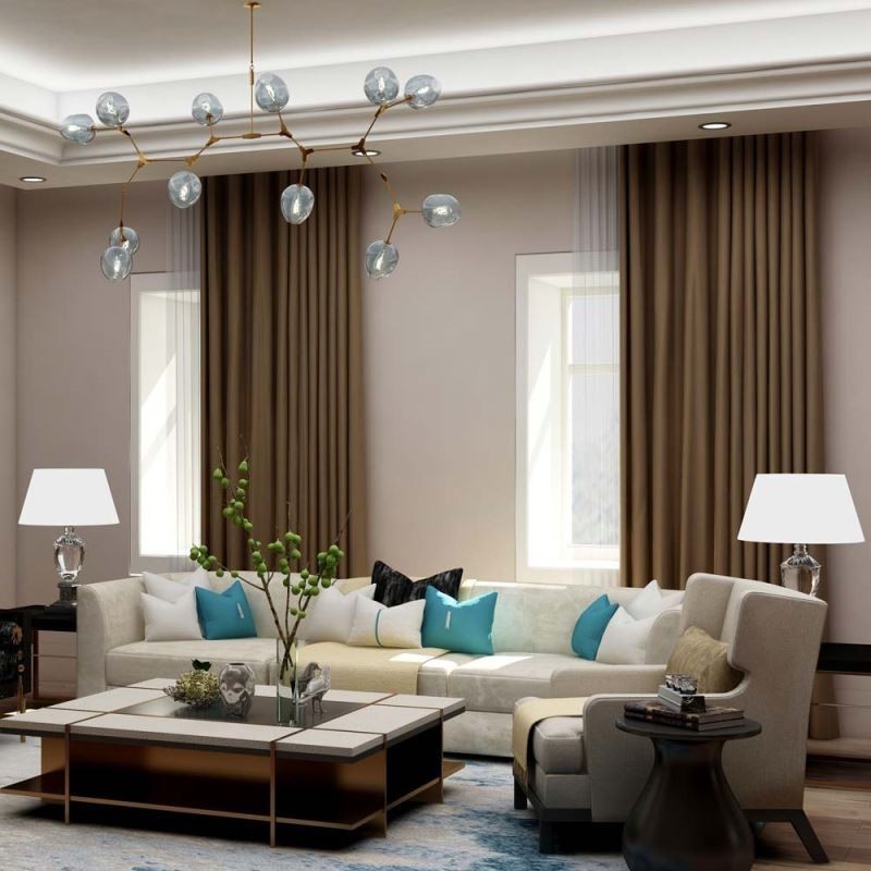 Rideau Solide Café Foncé Sur Mesure, Rideau Moderne Imitation Soie, Tissu Occultant Pour Salon Et Chambre À Coucher