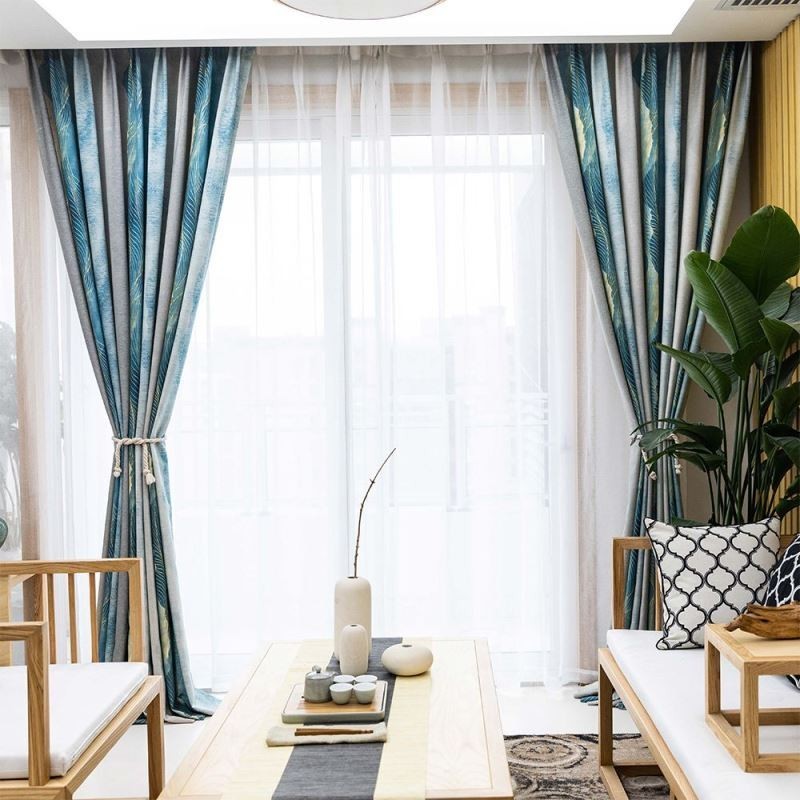 Rideau Occultant Moderne Sur Mesure, Épais, Imprimé À L'Encre, Pour Chambre À Coucher