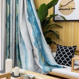Rideau Occultant Moderne Sur Mesure, Épais, Imprimé À L'Encre, Pour Chambre À Coucher