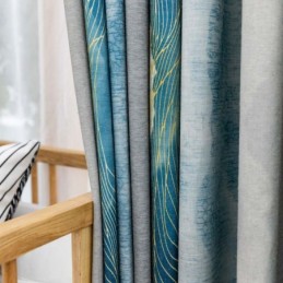 Rideau Occultant Moderne Sur Mesure, Épais, Imprimé À L'Encre, Pour Chambre À Coucher