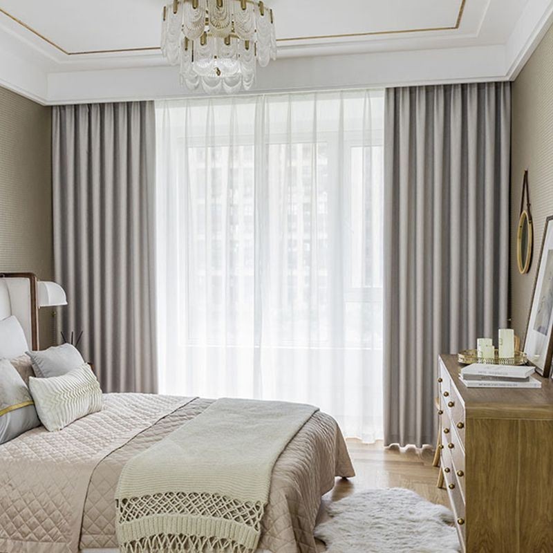 Rideaux Occultants Solides Pour Fenêtre De Salon Et Chambre À Coucher