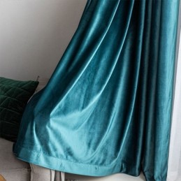 Rideau De Style Nordique Sur Mesure En Flanelle Solide Pour Salon, Hôtel