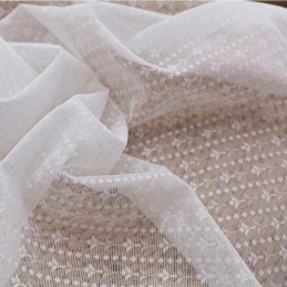 Rideau Transparent Moderne En Voile Blanc Uni Sur Mesure Pour Chambre À Coucher, Salon