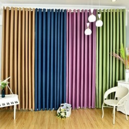 Rideaux En Velours De Couleur Unie Occultants Pour Salon