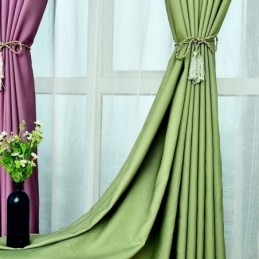 Rideaux En Velours De Couleur Unie Occultants Pour Salon