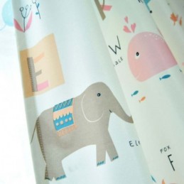 Rideau Semi-Occultant Moderne Sur Mesure, Imprimé Animaux, Pour Chambre D'Enfant
