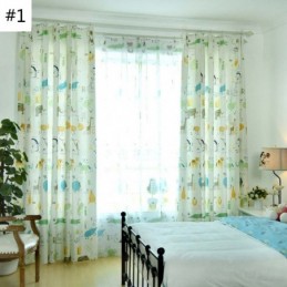 Rideau Semi-Occultant Moderne Sur Mesure, Imprimé Animaux, Pour Chambre D'Enfant