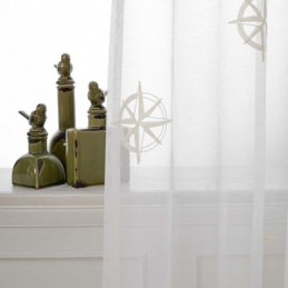 Rideau Transparent Moderne Sur Mesure, Respirant, Brodé D'Étoiles, Pour Salon