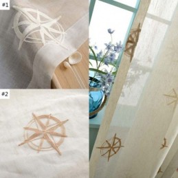 Rideau Transparent Moderne Sur Mesure, Respirant, Brodé D'Étoiles, Pour Salon