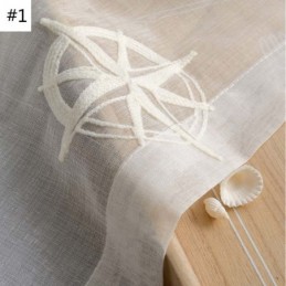 Rideau Transparent Moderne Sur Mesure, Respirant, Brodé D'Étoiles, Pour Salon